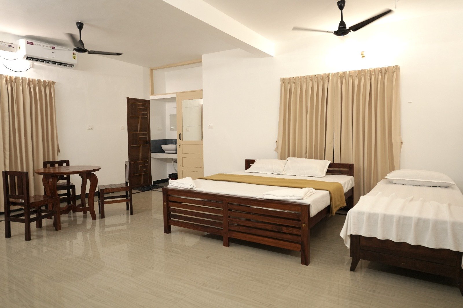 Air-conditioned comfort at Chaithram Tourist Home, Kovalam Kerala